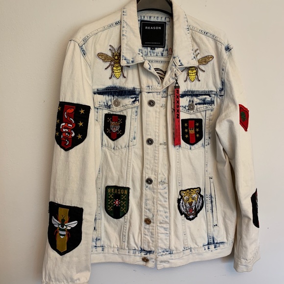 reason crazed denim jacket